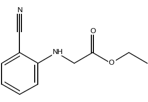 Ethyl2-(2-Cyanoanilino)acetate structure, CAS 87223-76-5