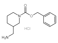 1-Cbz-3-(aminomethyl)piperidineHydrochloride structure, CAS 1186663-23-9