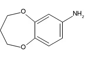 3,4-Dihydro-2H-1,5-benzodioxepin-7-amine structure, CAS 175136-34-2