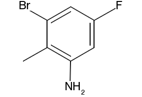 3-Bromo-5-fluoro-2-methylaniline structure, CAS 502496-36-8