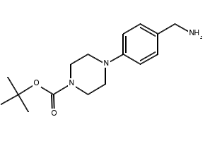 1-Boc-4-(4-Aminomethylphenyl)piperazine structure, CAS 852180-47-3