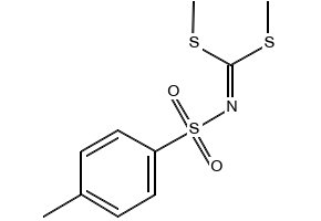 N-[Bis(Methylthio)methylene]-p-toluenesulfonamide structure, CAS 2651-15-2
