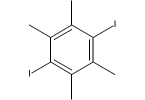 1,4-Diiodo-2,3,5,6-tetramethylbenzene structure, CAS 3268-21-1