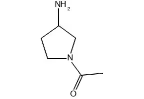 1-Acetyl-3-aminopyrrolidine structure, CAS 833483-45-7
