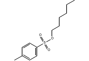 p-ToluenesulfonicacidN-hexylester structure, CAS 3839-35-8