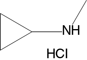 N-MethylcyclopropanamineHydrochloride structure, CAS 67376-94-7