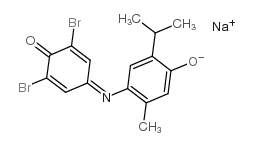 2,6-Dibromophenolindothymolsodiumsalt structure, CAS 5415-31-6
