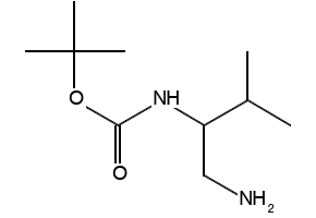 2-(Boc-amino)-3-methylbutylamine structure, CAS 871235-24-4