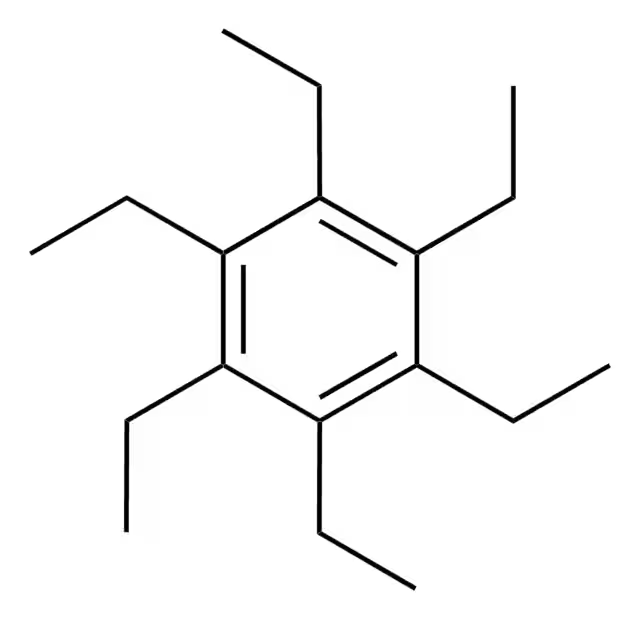 Hexaethylbenzene structure, CAS 604-88-6
