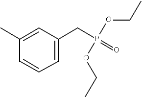 Diethyl(3-methylbenzyl)phosphonate structure, CAS 63909-50-2