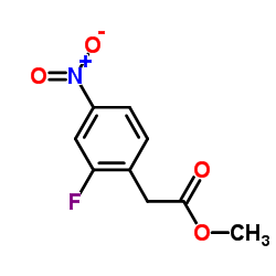 Methyl2-Fluoro-4-nitrophenylacetate structure, CAS 337529-74-5