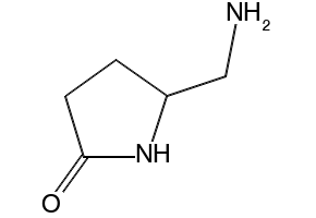 5-(Aminomethyl)-2-pyrrolidone structure, CAS 154148-69-3