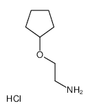 2-(Cyclopentyloxy)ethylamineHydrochloride structure, CAS 1181457-94-2