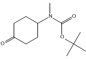 4-(N-Boc-N-methylamino)cyclohexanone structure, CAS 400899-84-5