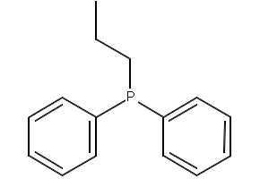 Diphenyl-N-propylphosphine structure, CAS 7650-84-2