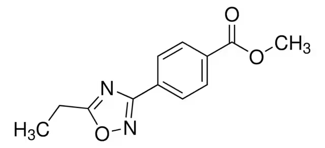 Methyl4-(5-Methyl-1,2,4-oxadiazol-3-yl)benzoate structure, CAS 196301-94-7