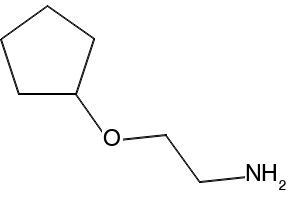 2-(Cyclopentyloxy)ethylamine structure, CAS 933732-12-8