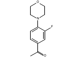 3'-Fluoro-4'-morpholinoacetophenone structure, CAS 189763-65-3