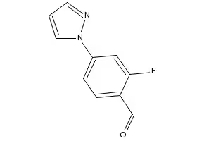 2-Fluoro-4-(4-methylpiperazin-1-yl)benzaldehyde structure, CAS 1197193-42-2