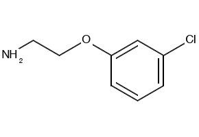 2-(3-Chlorophenoxy)ethylamine structure, CAS 6488-00-2