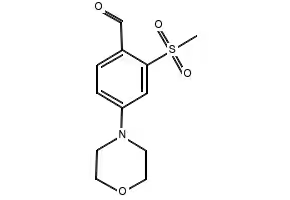 4-(Methylsulfonyl)-2-morpholinobenzaldehyde structure, CAS 1197193-22-8