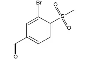 3-Bromo-4-(methylsulfonyl)benzaldehyde structure, CAS 254878-96-1