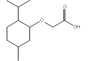 (-)-MenthyloxyaceticAcid structure, CAS 40248-63-3