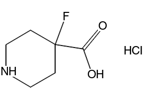 4-Fluoro-4-piperidinecarboxylicAcidHydrochloride structure, CAS 1186663-32-0