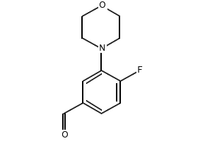 4-Fluoro-3-morpholinobenzaldehyde structure, CAS 1197193-13-7