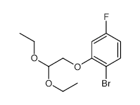 1-Bromo-2-(2,2-diethoxyethoxy)-4-fluorobenzene structure, CAS 253429-30-0