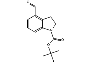 1-Boc-4-formylindoline structure, CAS 1207194-48-6