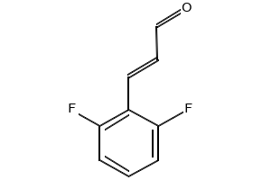 2,6-Difluorocinnamaldehyde structure, CAS 117338-43-9
