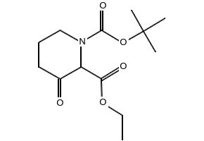 EthylN-Boc-3-oxopiperidine-2-carboxylate structure, CAS 1245782-62-0