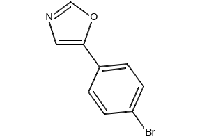 5-(4-Bromophenyl)-1,3-oxazole structure, CAS 72571-06-3