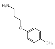 3-(4-Methylphenoxy)propylamine structure, CAS 50911-62-1