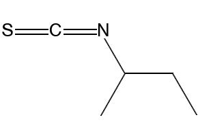 2-Butylisothiocyanate structure, CAS 4426-79-3