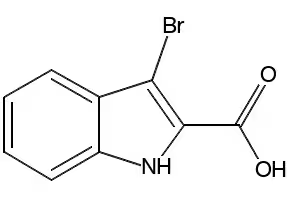 3-Bromoindole-2-carboxylicAcid structure, CAS 28737-33-9
