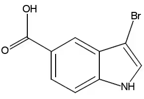 3-Bromoindole-5-carboxylicAcid structure, CAS 916179-87-8