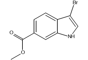 Methyl3-Bromoindole-6-carboxylate structure, CAS 860457-92-7