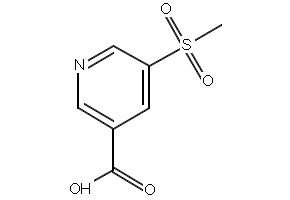 5-(Methylsulfonyl)nicotinicAcid structure, CAS 893723-59-6