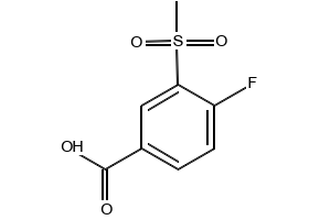 4-Fluoro-3-(methylsulfonyl)benzoicAcid structure, CAS 158608-00-5