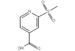 2-(Methylsulfonyl)-4-pyridinecarboxylicAcid structure, CAS 1186663-27-3