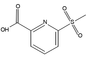 6-(Methylsulfonyl)-2-pyridinecarboxylicAcid structure, CAS 1186663-28-4