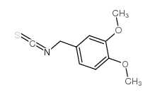 3,4-Dimethoxybenzylisothiocyanate structure, CAS 14596-50-0