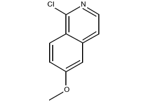 1-Chloro-6-methoxyisoquinoline structure, CAS 132997-77-4