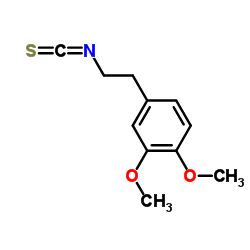 3,4-Dimethoxyphenethylisothiocyanate structure, CAS 21714-25-0