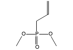 Dimethylallylphosphonate structure, CAS 757-54-0