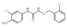 1-(2-Chlorobenzyloxy)-3-(3-chloro-4-methylphenyl)urea structure, CAS 139444-36-3