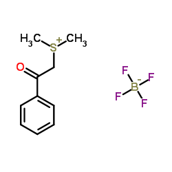 Dimethylphenacylsulfoniumtetrafluoroborate structure, CAS 24806-57-3