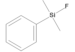 Dimethylphenylfluorosilane structure, CAS 454-57-9